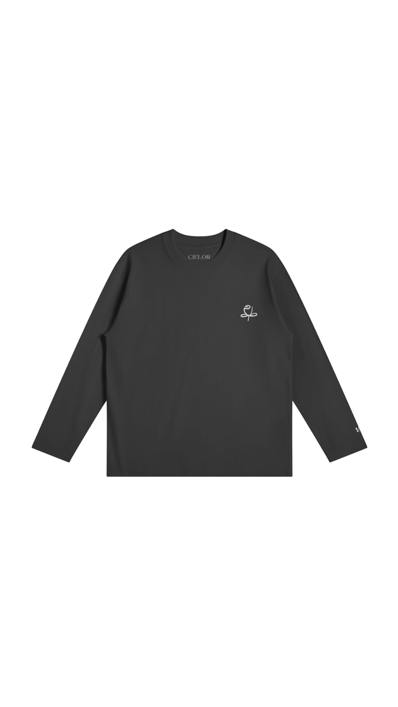Midnight Rosette Long Sleeve