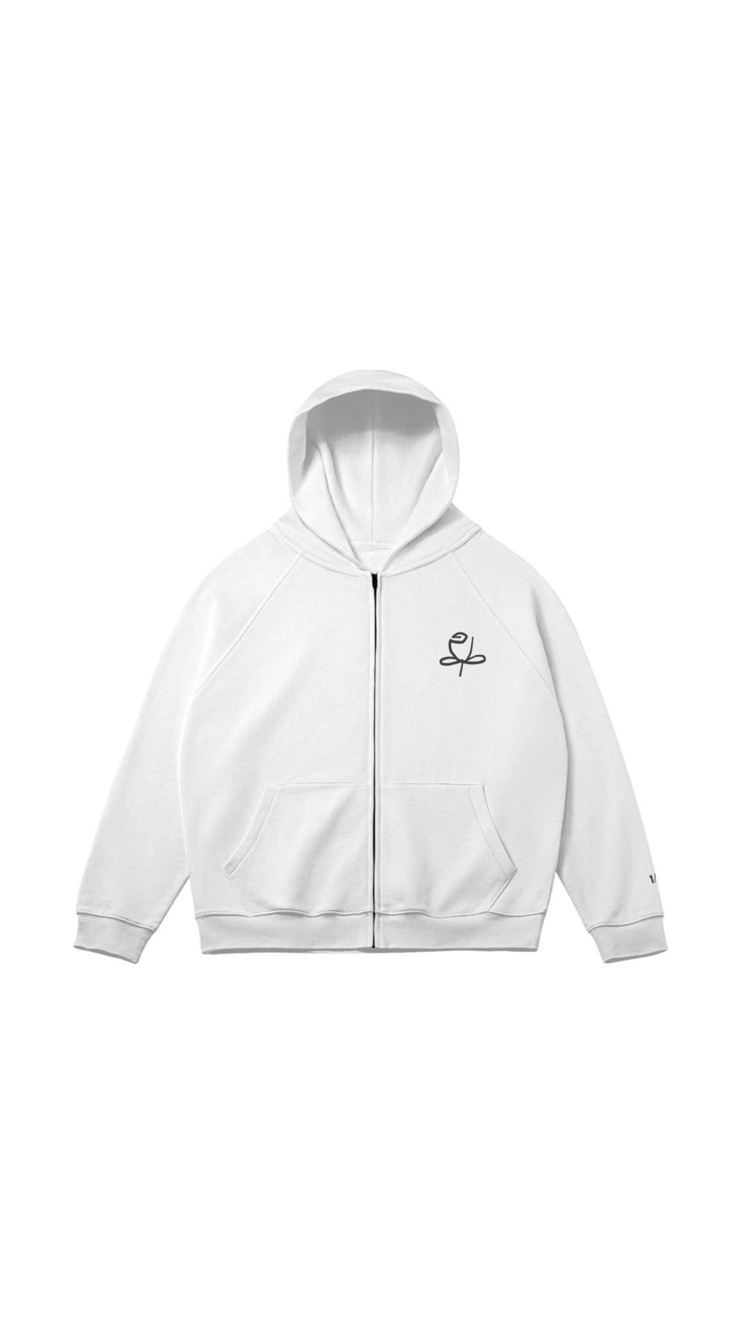 Summer Rosette Zip Hoodie