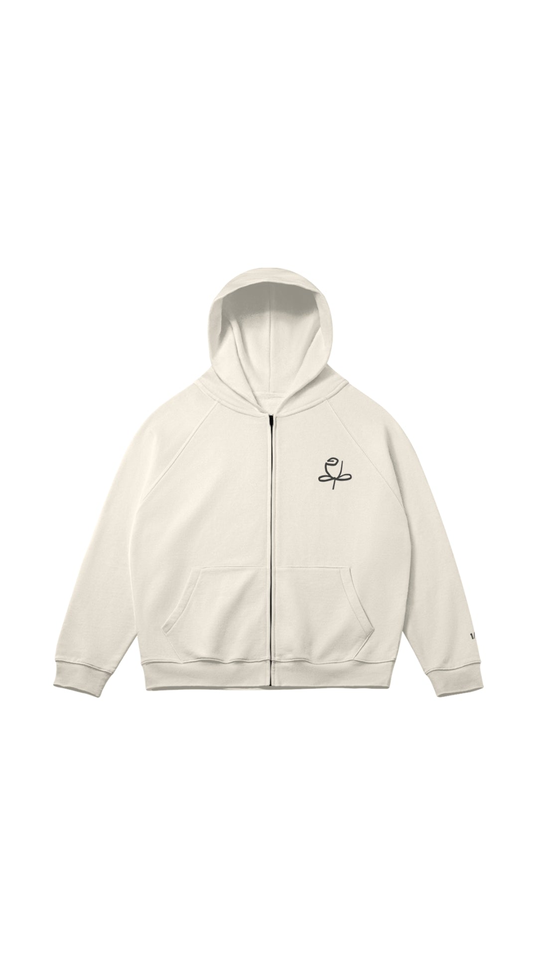 Summer Rosette Zip Hoodie