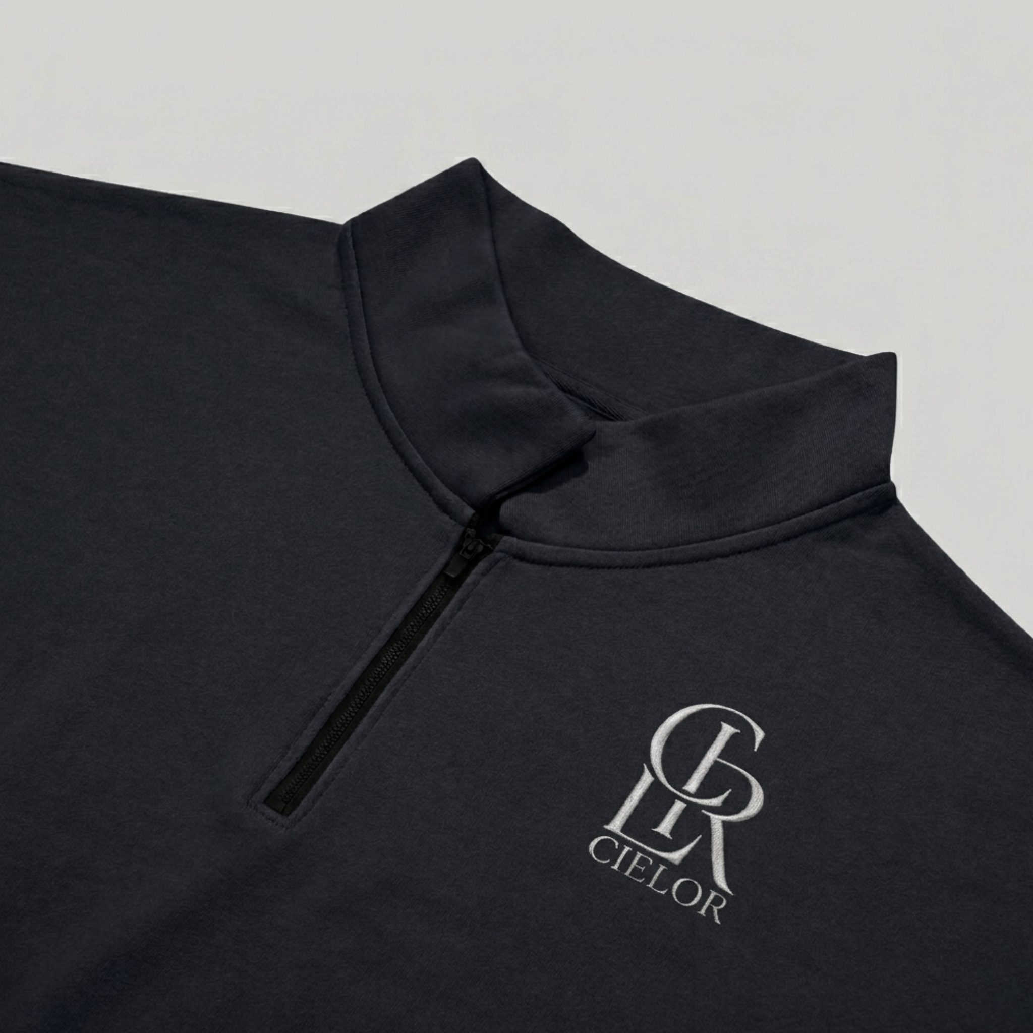 CLR Monogram Half- Zip (Deep Blue)