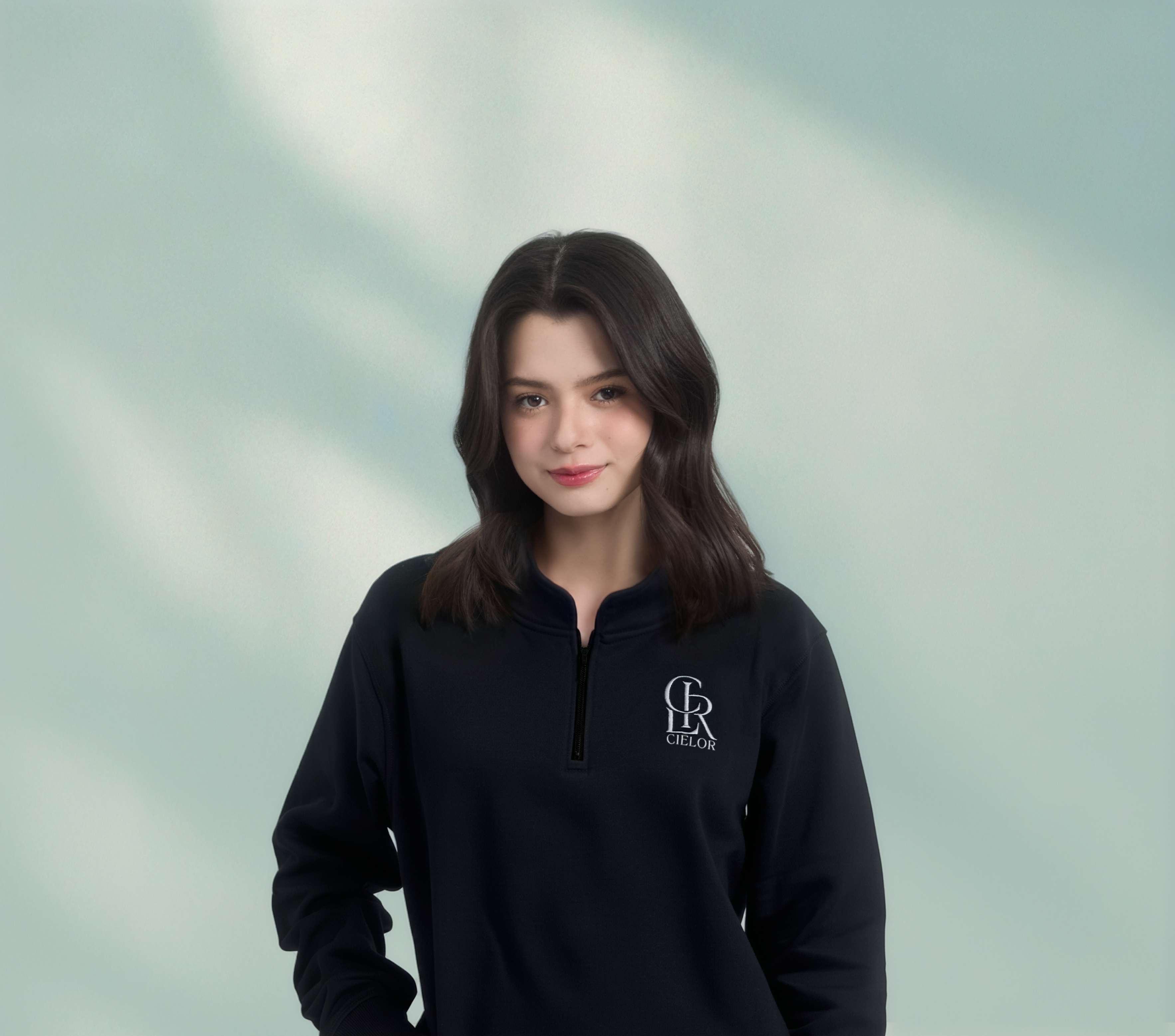 CLR Monogram Half- Zip (Black)